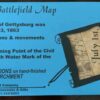 Gettysburg Battlefield Map - Parchment