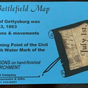 Gettysburg Battlefield Map - Parchment