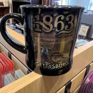 Gettysburg Cannon Black Mug