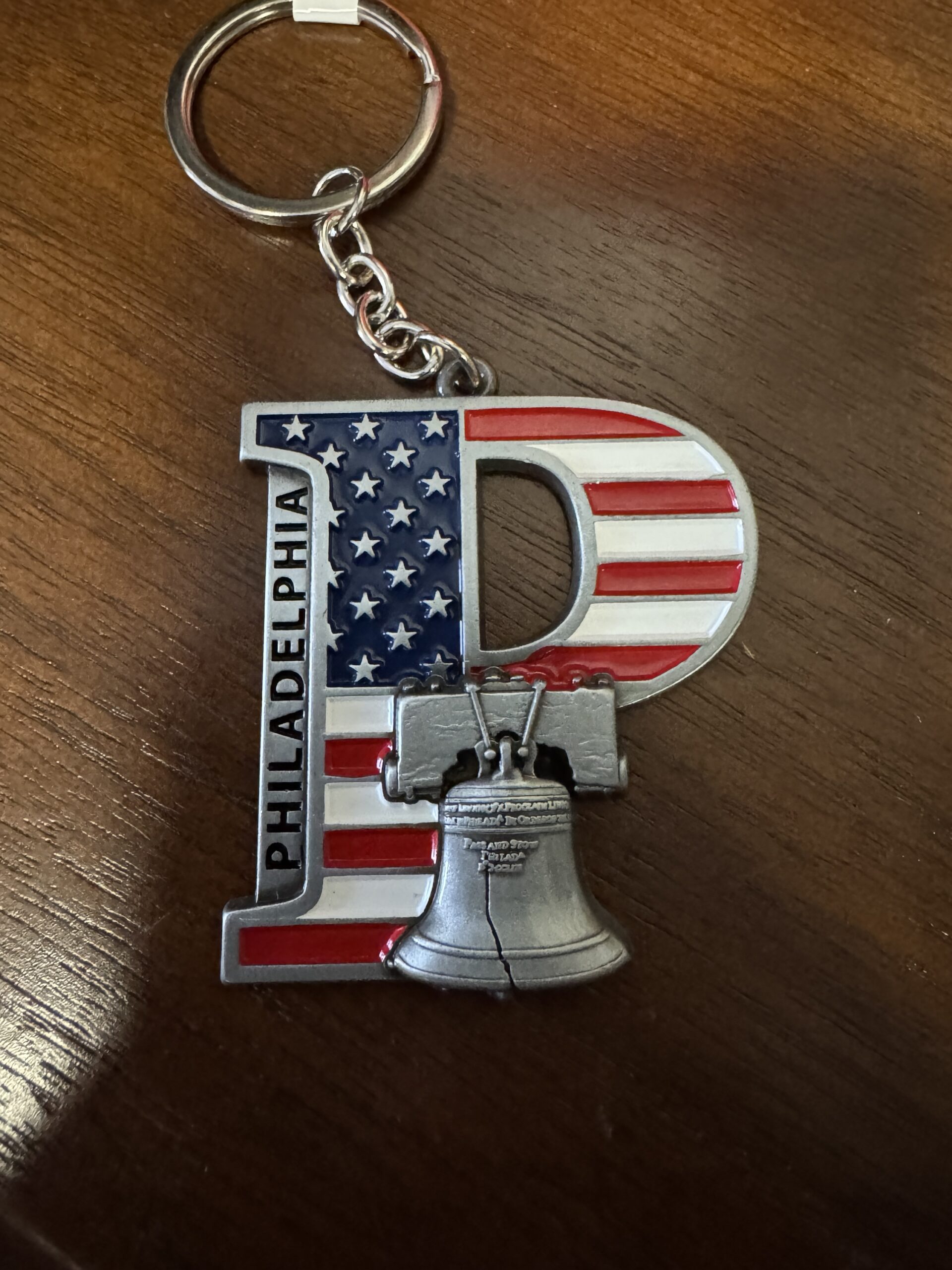 Philadelphia P with Liberty Bell Key Chain