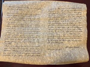 Gettysburg Address - Rolled Parchment Replica