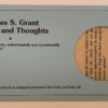U.S. Grant Portrait & Thoughts parchment