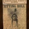 Sitting Bull Parchment Poster  8 x 10