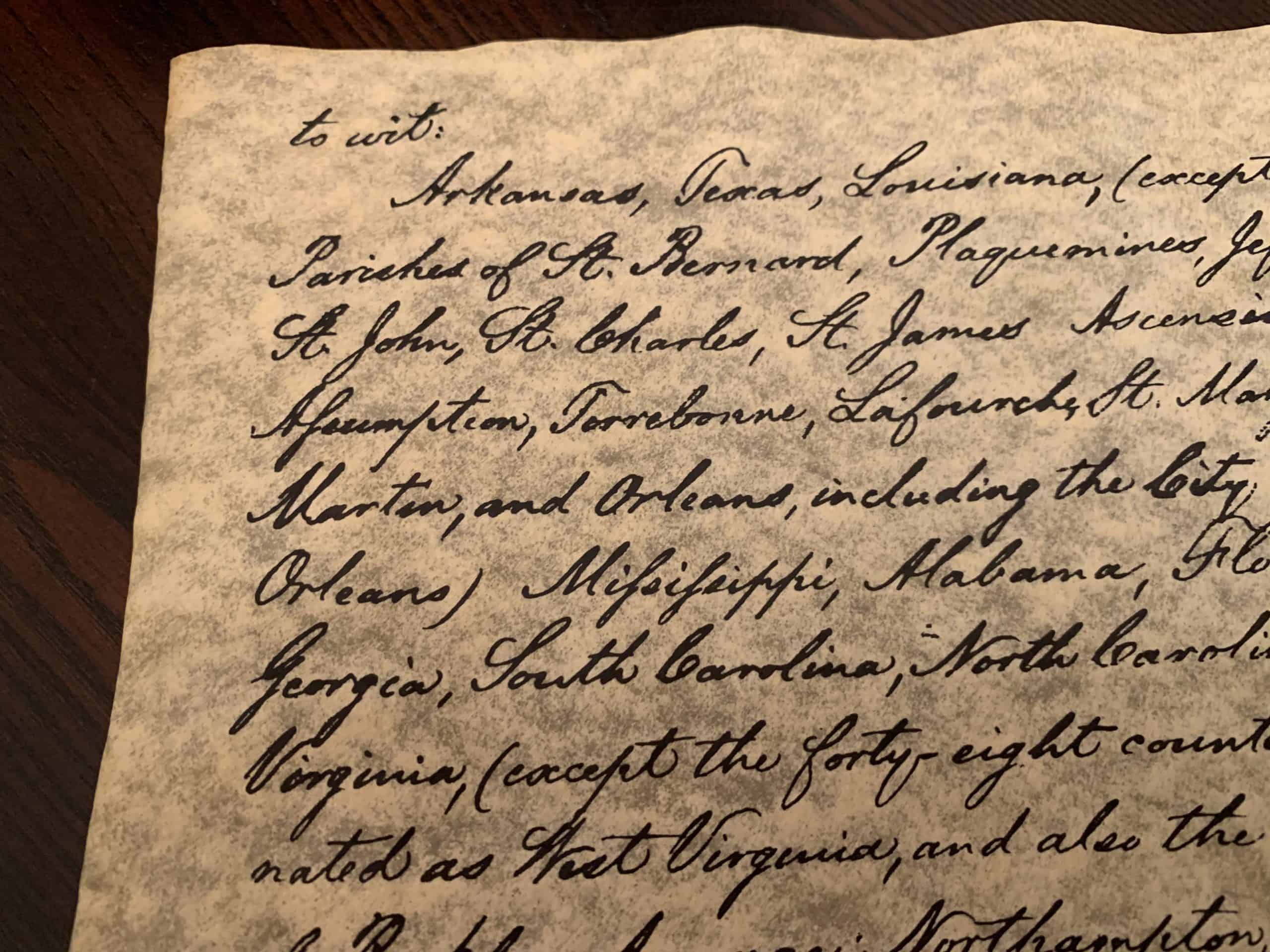 Emancipation Proclamation - Rolled Parchment Replica - Image 3