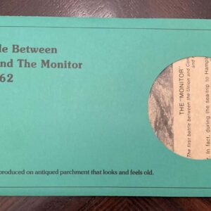 Naval Battle Between The Merrimac and The Monitor 1862 - Parchment