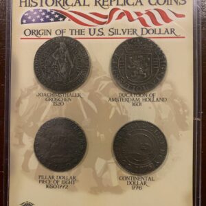 Origin of U.S. Silver Dollar - coin replica set