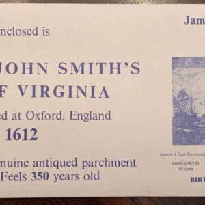 Captain John Smith's Map of Virginia