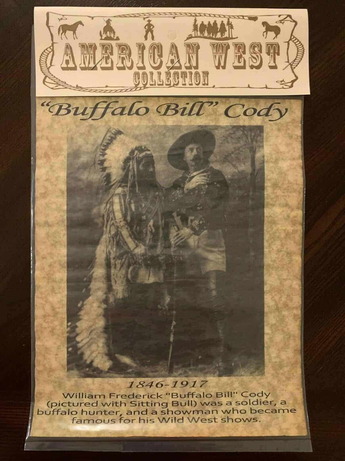 Buffalo Bill and Sitting Bull Parchment Poster 8 x 10