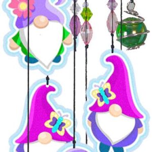 Gnomes Metal Wind Chime