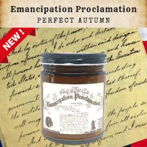 EMANCIPATION PROCLAMATION | History Candle | Fall Candle