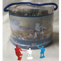 Revolutionary War Action Figures - 36pc Bucket