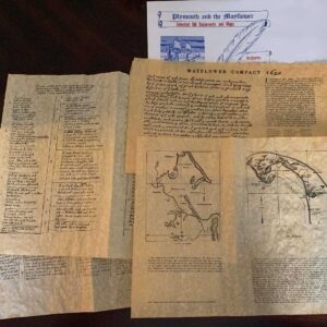 Plymouth and The Mayflower Old Documents and Maps