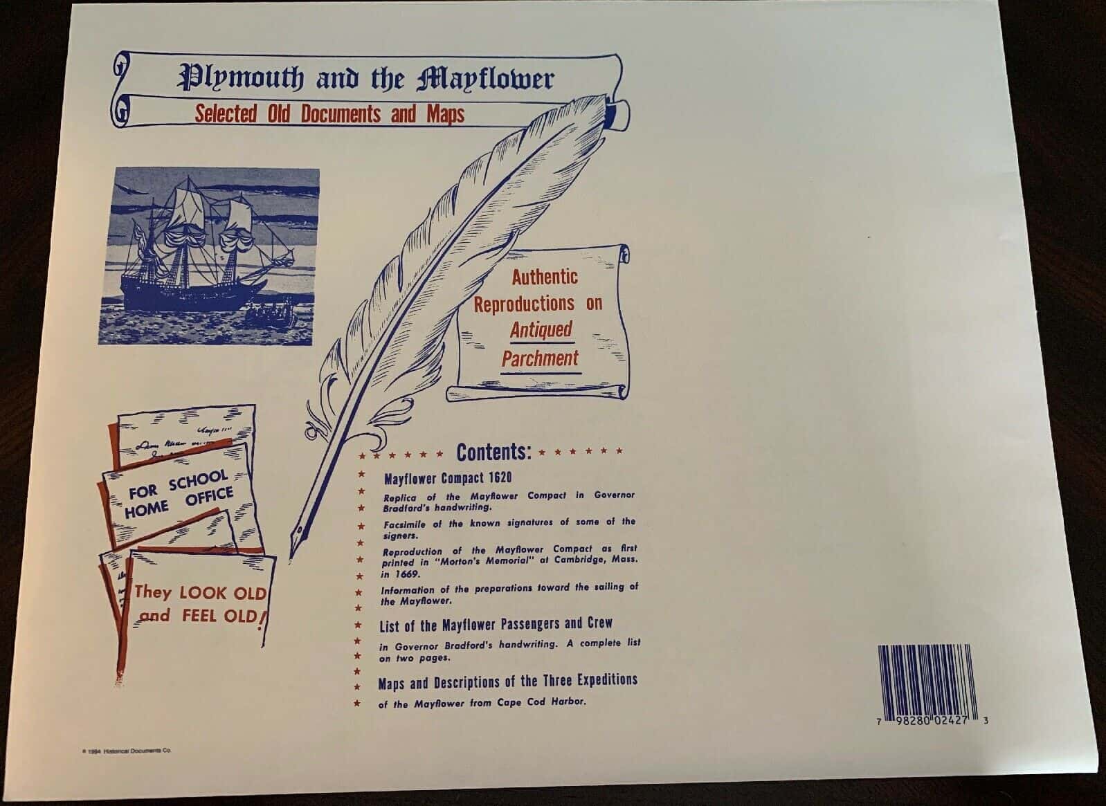 Plymouth and The Mayflower Old Documents and Maps - Image 3