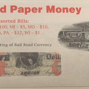 Variation #1393 of Railroad Paper Currency facsimiles