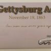 Gettysburg Address non parchment facsimile