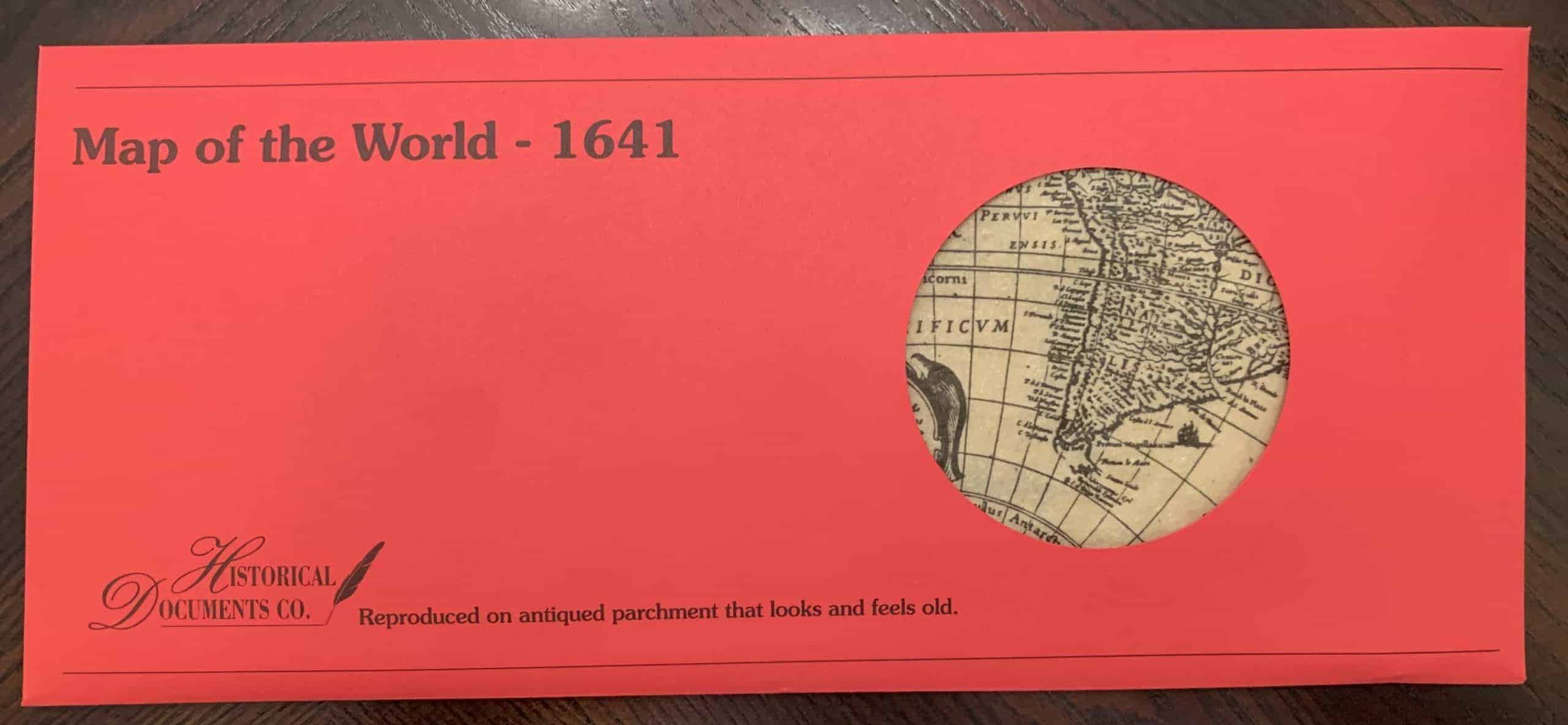 Map Of The World â 1641 Heartfelt Historyâ