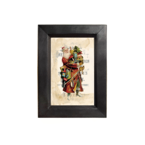 Santa with Armful of Toys Framed Print