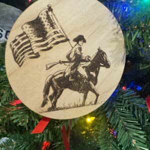 Colonial Soldier - Wooden Ornament