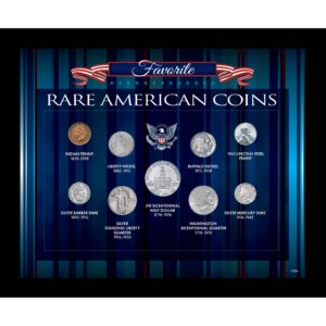 Favorite Rare American Coins in Frame