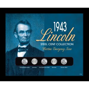 1943 Lincoln Steel Penny Collection Wartime Emergency Issue