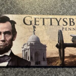 Gettysburg/Lincoln Tin Magnet