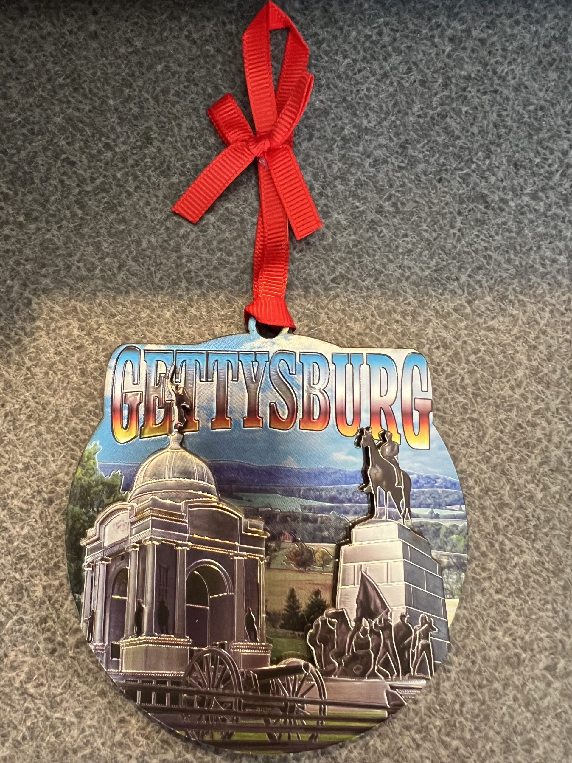 Gettysburg 2 Level Foil Ornament