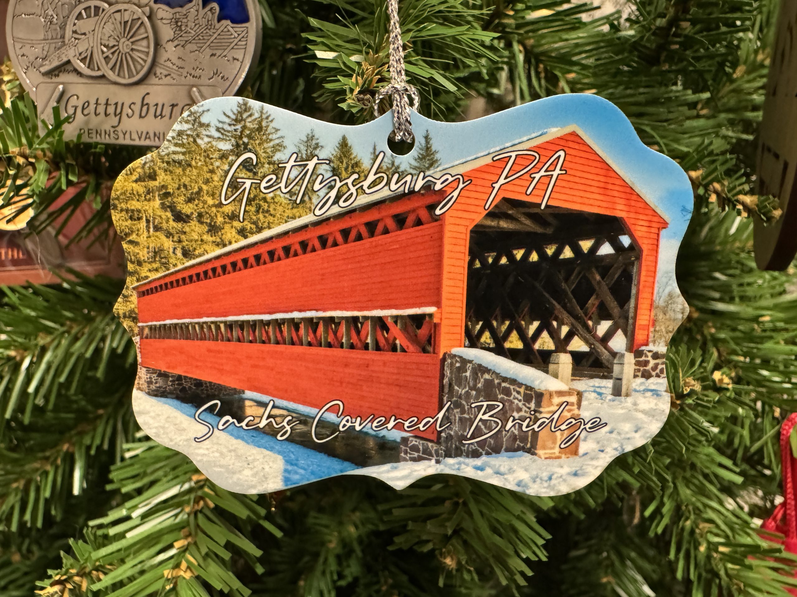 Colorful Sachs Bridge Ornament - Acrylic