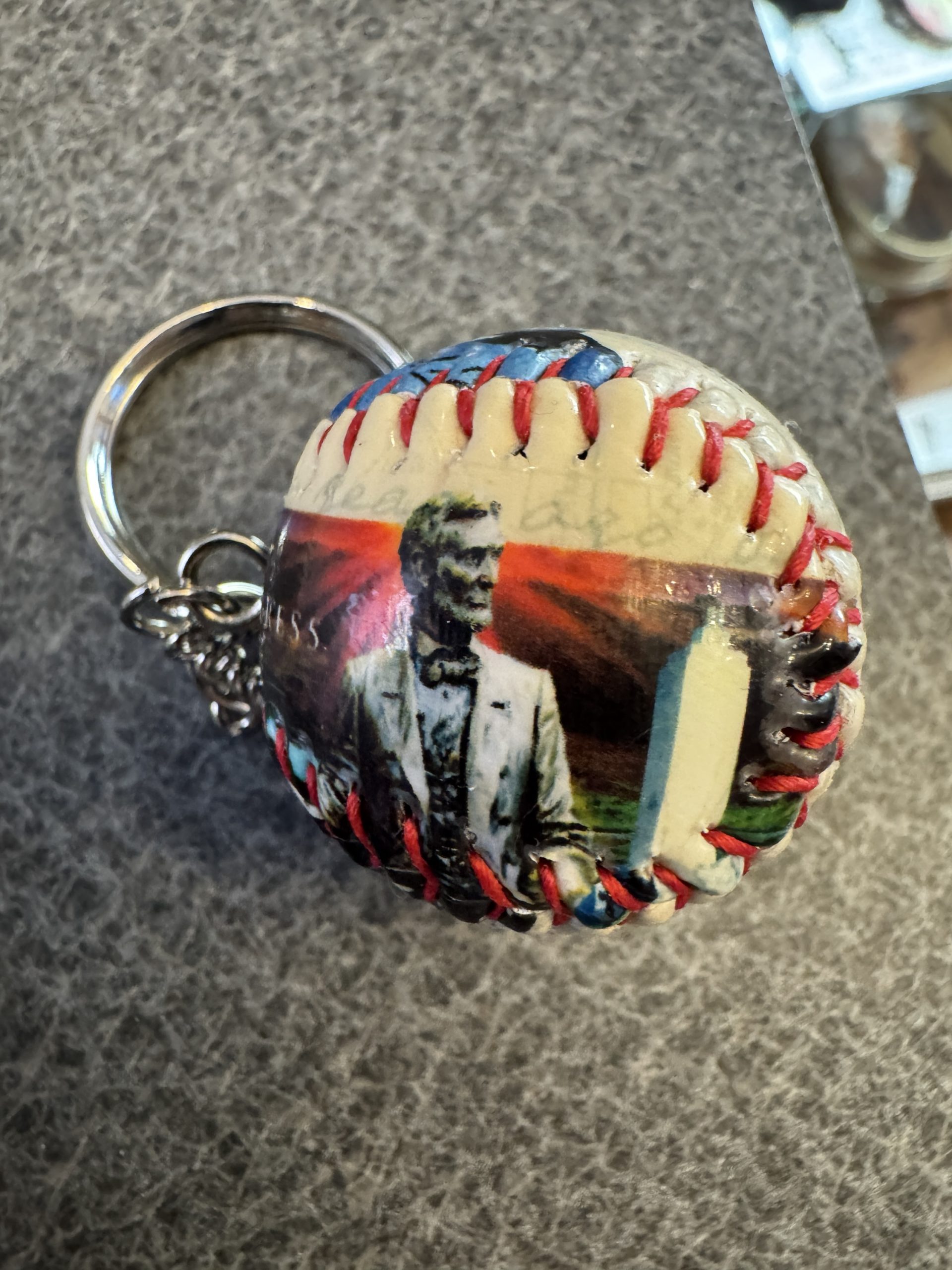 Gettysburg Mini Baseball Key Chain