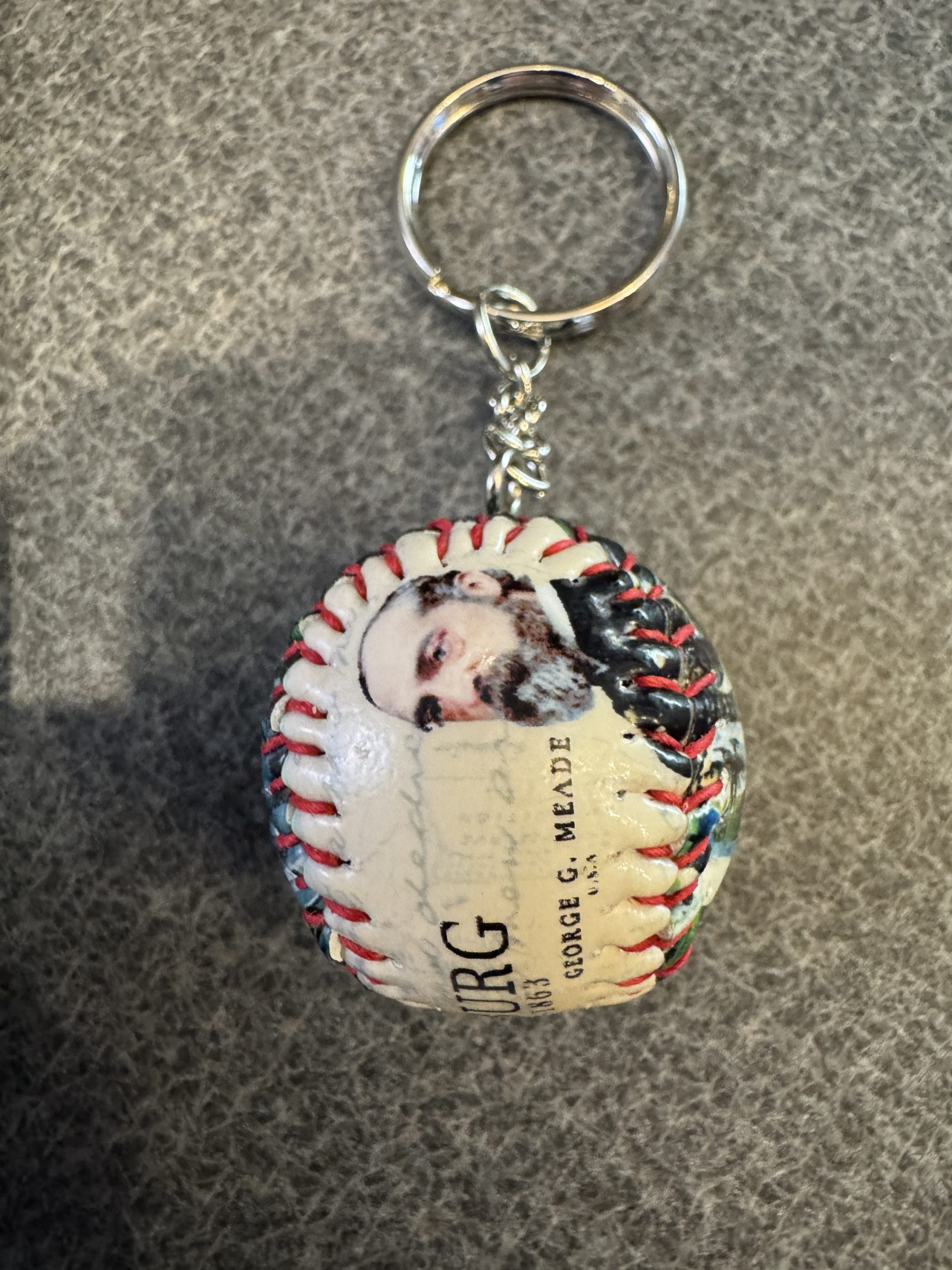 Gettysburg Mini Baseball Key Chain - Image 3