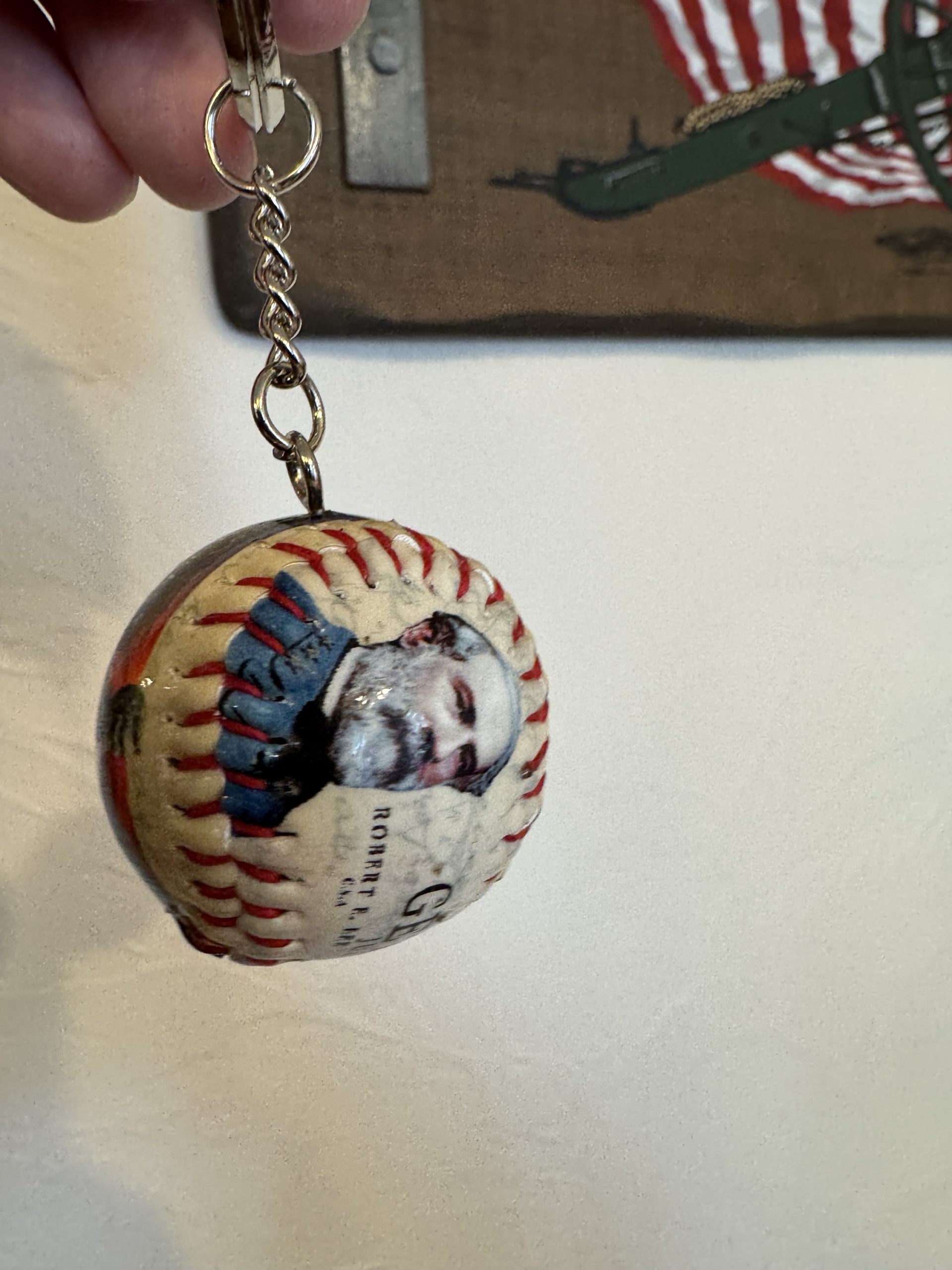Gettysburg Mini Baseball Key Chain - Image 4
