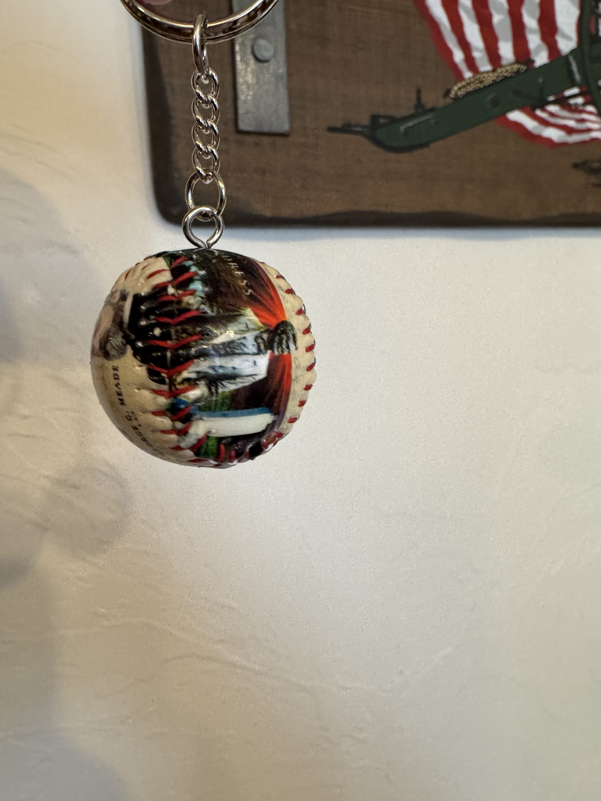 Gettysburg Mini Baseball Key Chain - Image 5