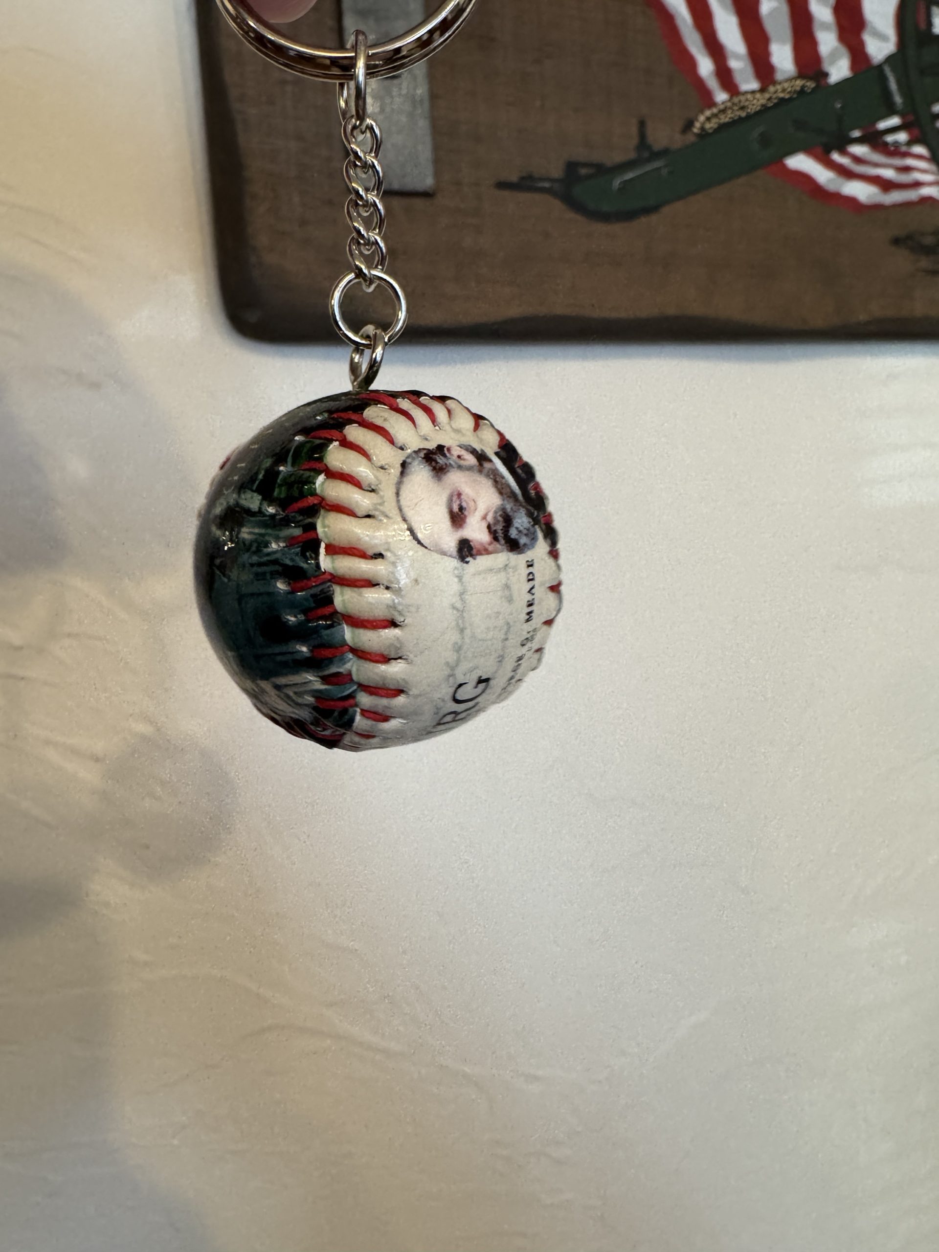 Gettysburg Mini Baseball Key Chain - Image 6