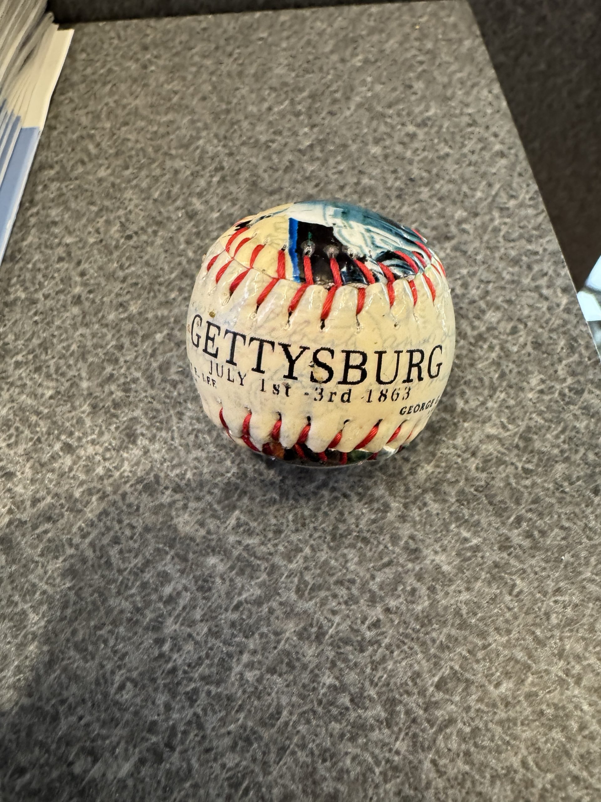 Gettysburg Mini Baseball Key Chain - Image 8