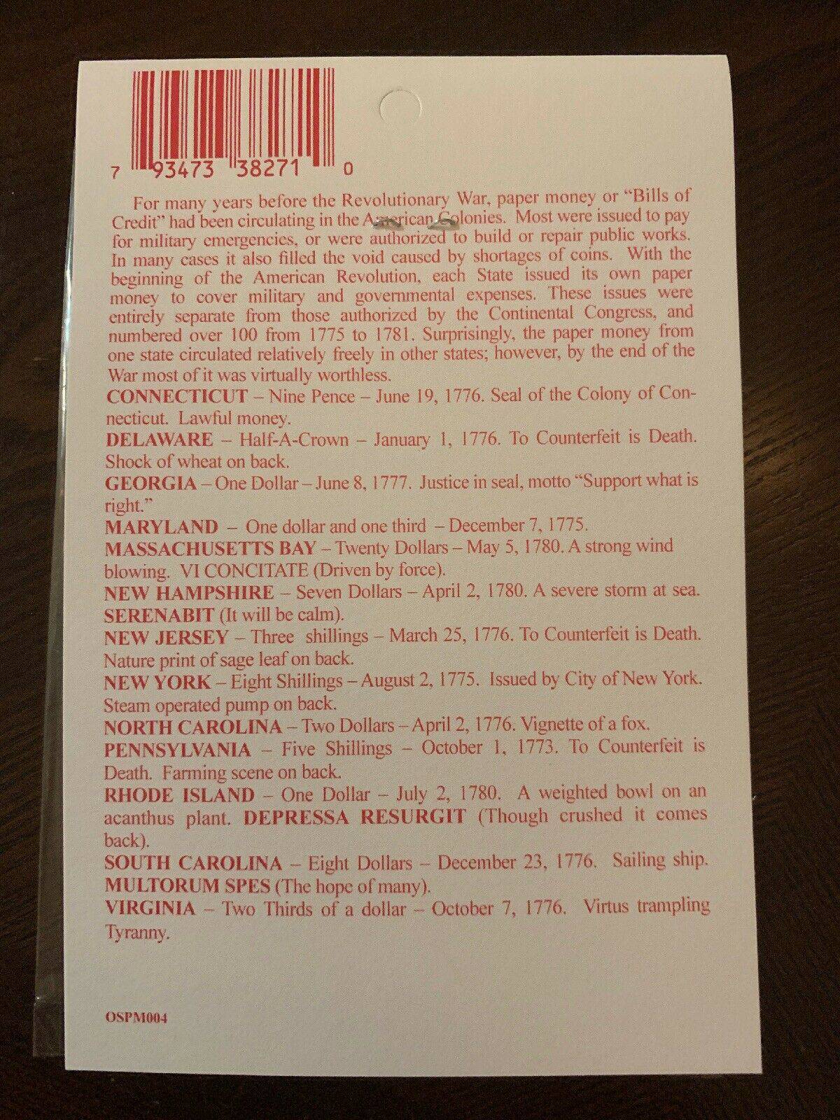 13 Original Colonies Facsimiles - Image 2