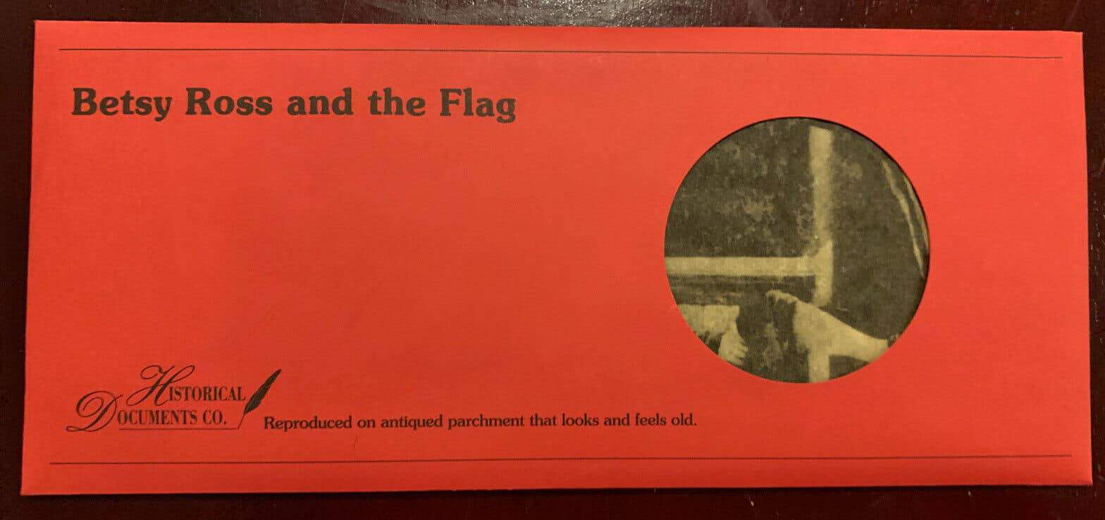 Betsy Ross And The Flag Parchment