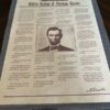 Golden Sayings of Abraham Lincoln - Parchment Poster
