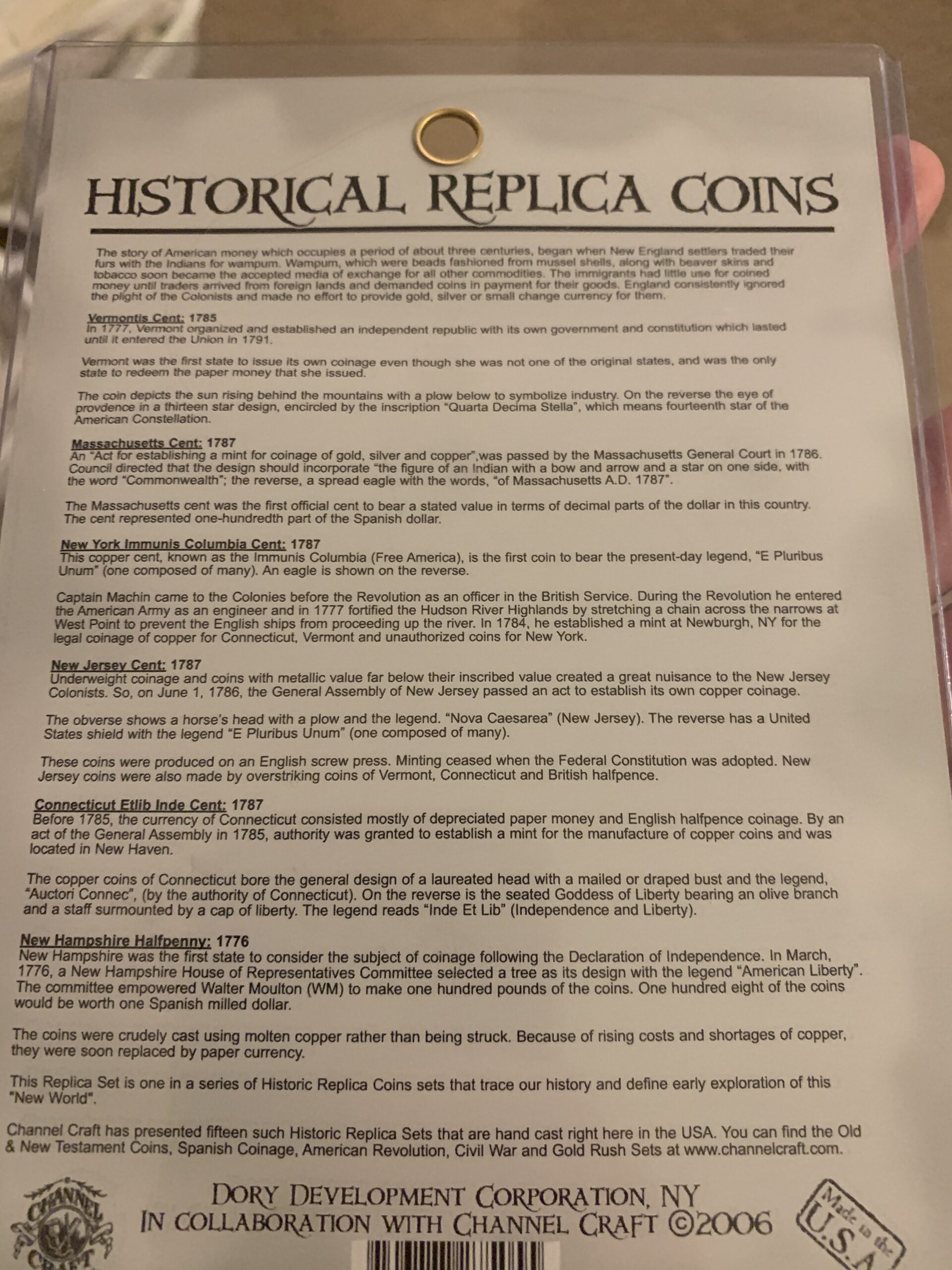 State Coin replicas 1776-1787 - Image 2