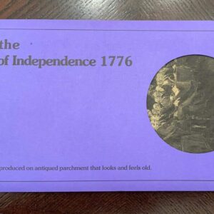 Signing of The Declaration of Independence - parchment replica