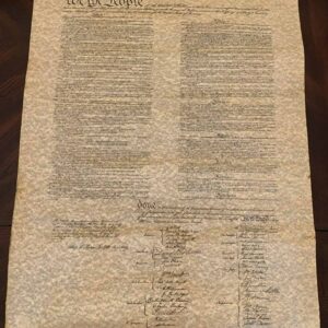 Constitution Parchment Replica Poster - 23W x 29H