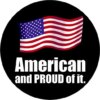American and PROUD of it Christmas Ornament