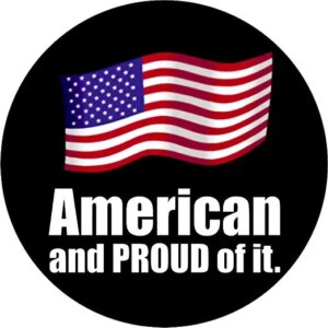 American and PROUD of it Christmas Ornament