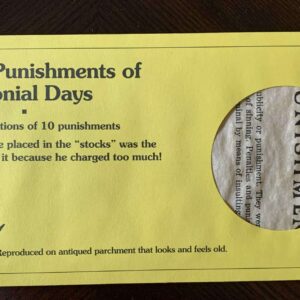 Curious Punishments of Colonial Days