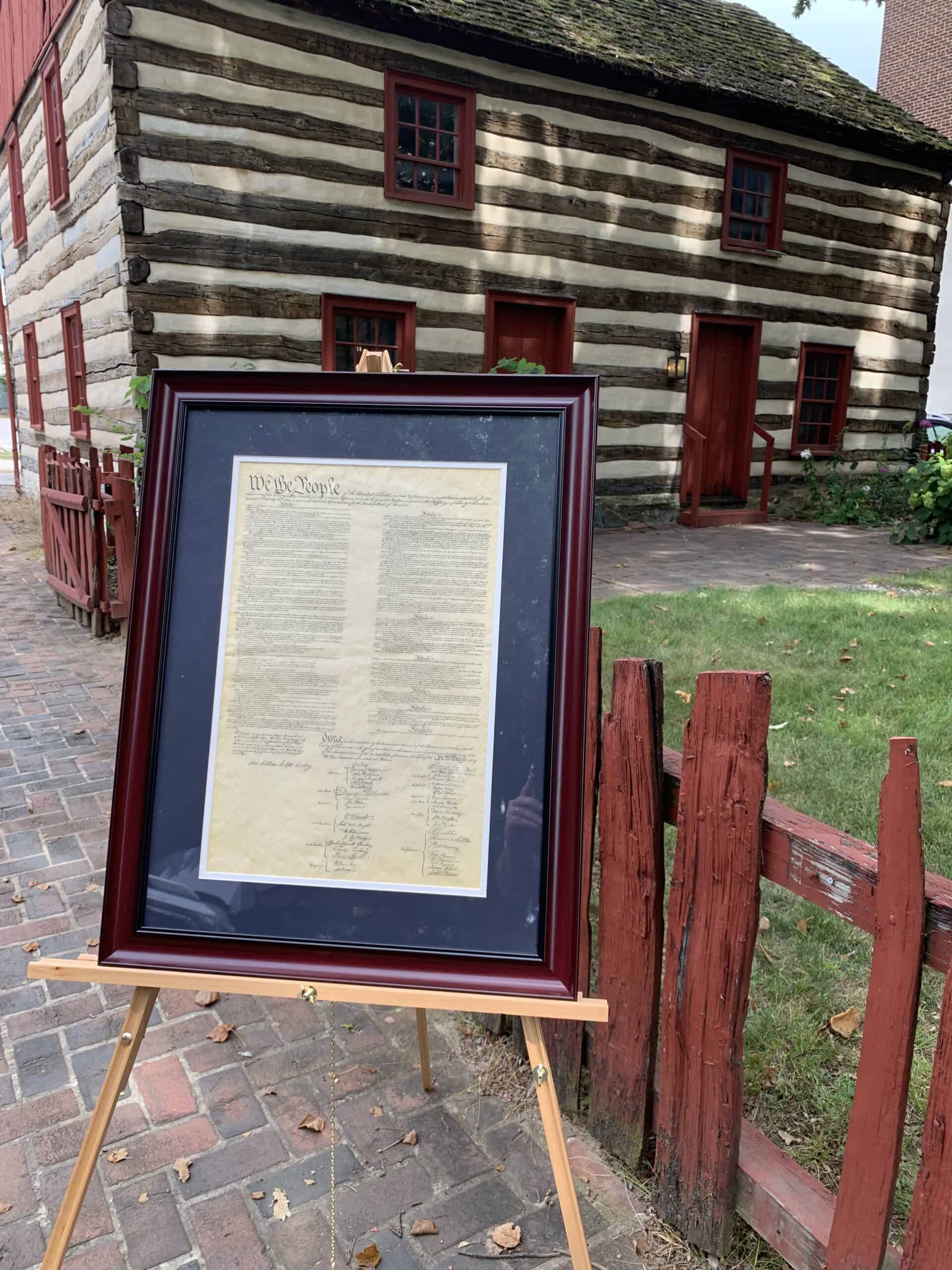 The United States Constitution (replica) in an Elegant Frame