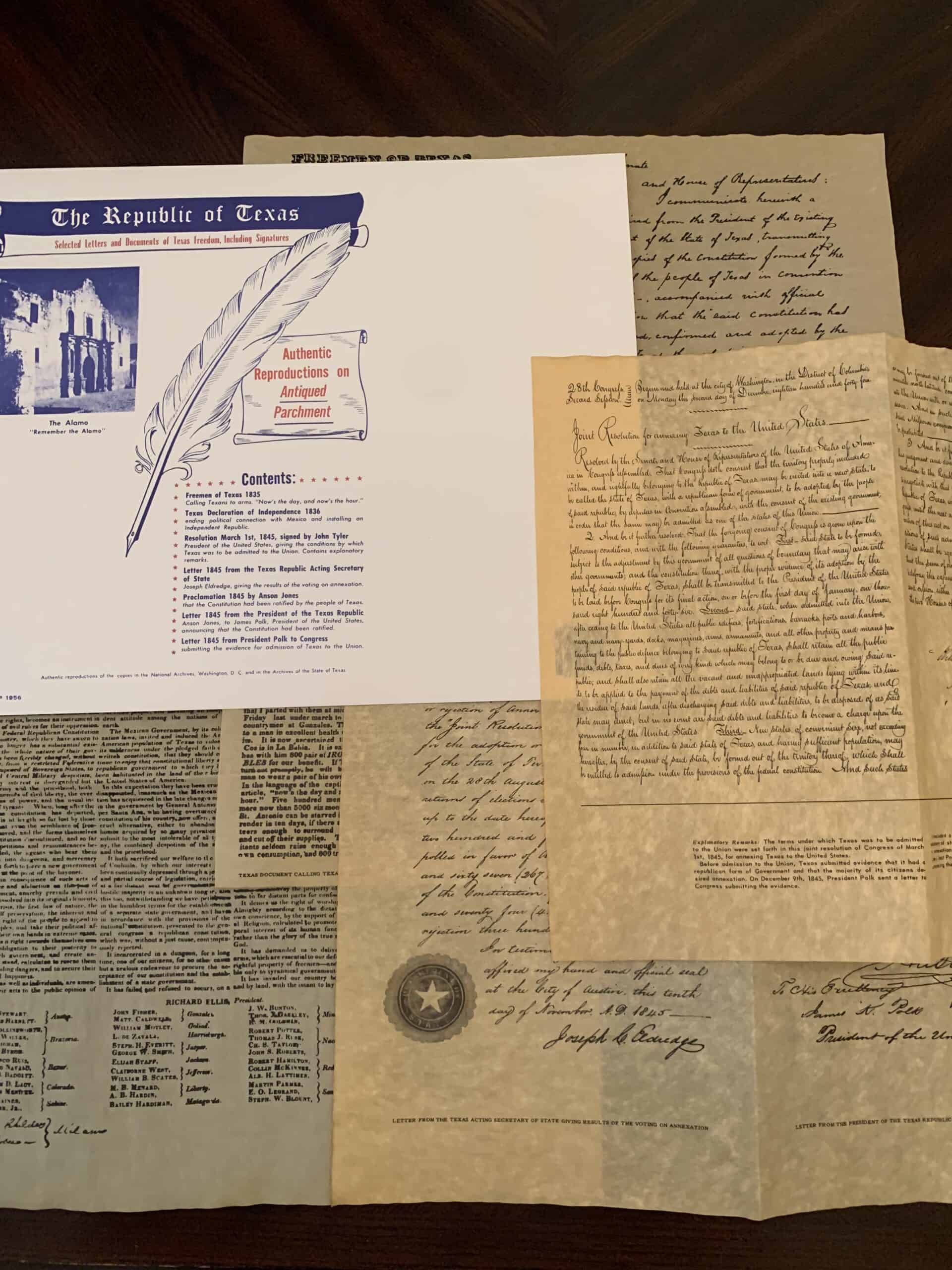 The Republic of Texas Parchment Set - Image 2