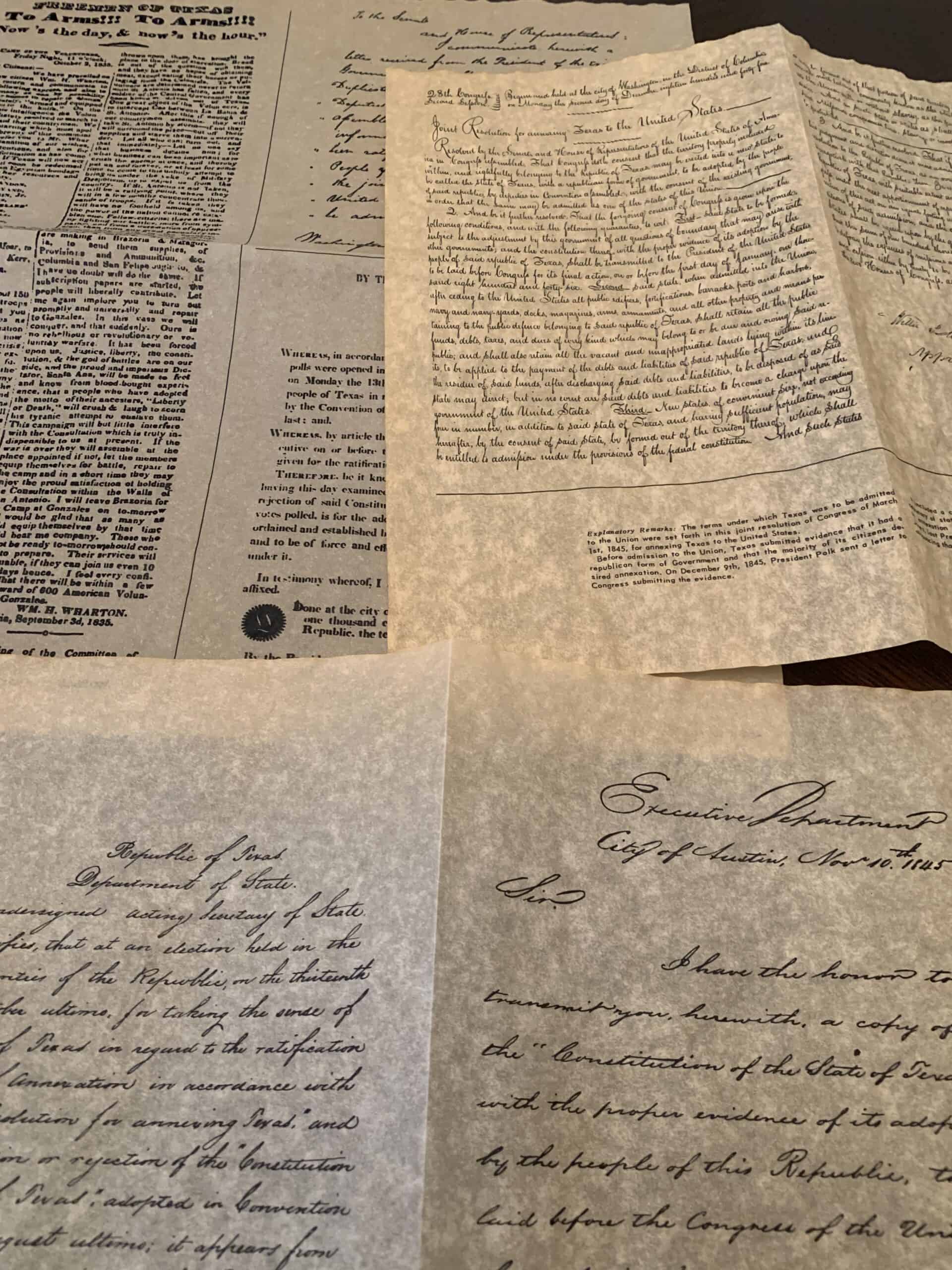 The Republic of Texas Parchment Set - Image 4