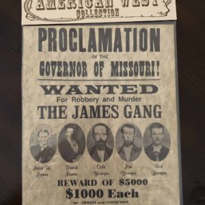 The James Gang Parchment Poster  8 x 10