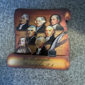 Philadelphia Founding Fathers 2D Foil Magnet