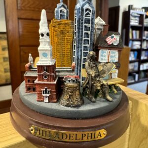 Philadelphia Resin Skyline with Wooden Base