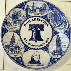 Philadelphia Blue 6" Rim Plate