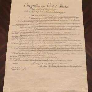 The Bill of Rights - Large Poster Size replica